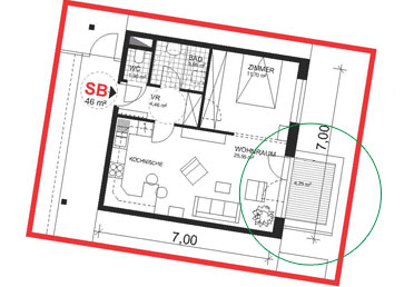 Smart B Schaubild und Grundriss